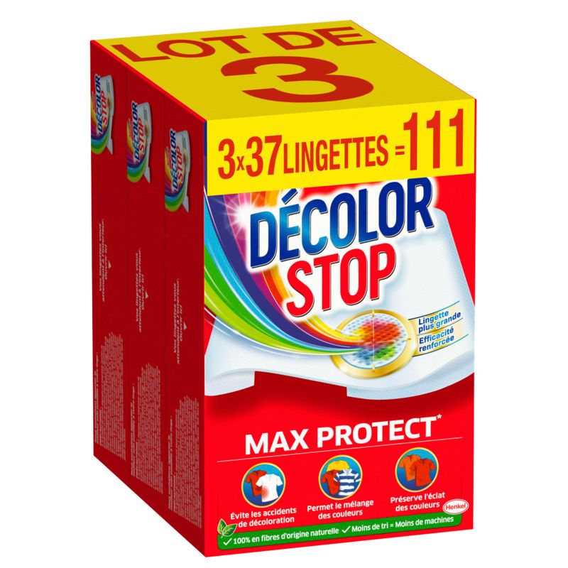 Lingettes Anti-Décoloration Max Protect Decolor Stop*
