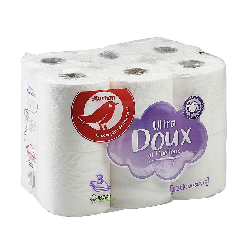 Papier Toilette Blanc Auchan